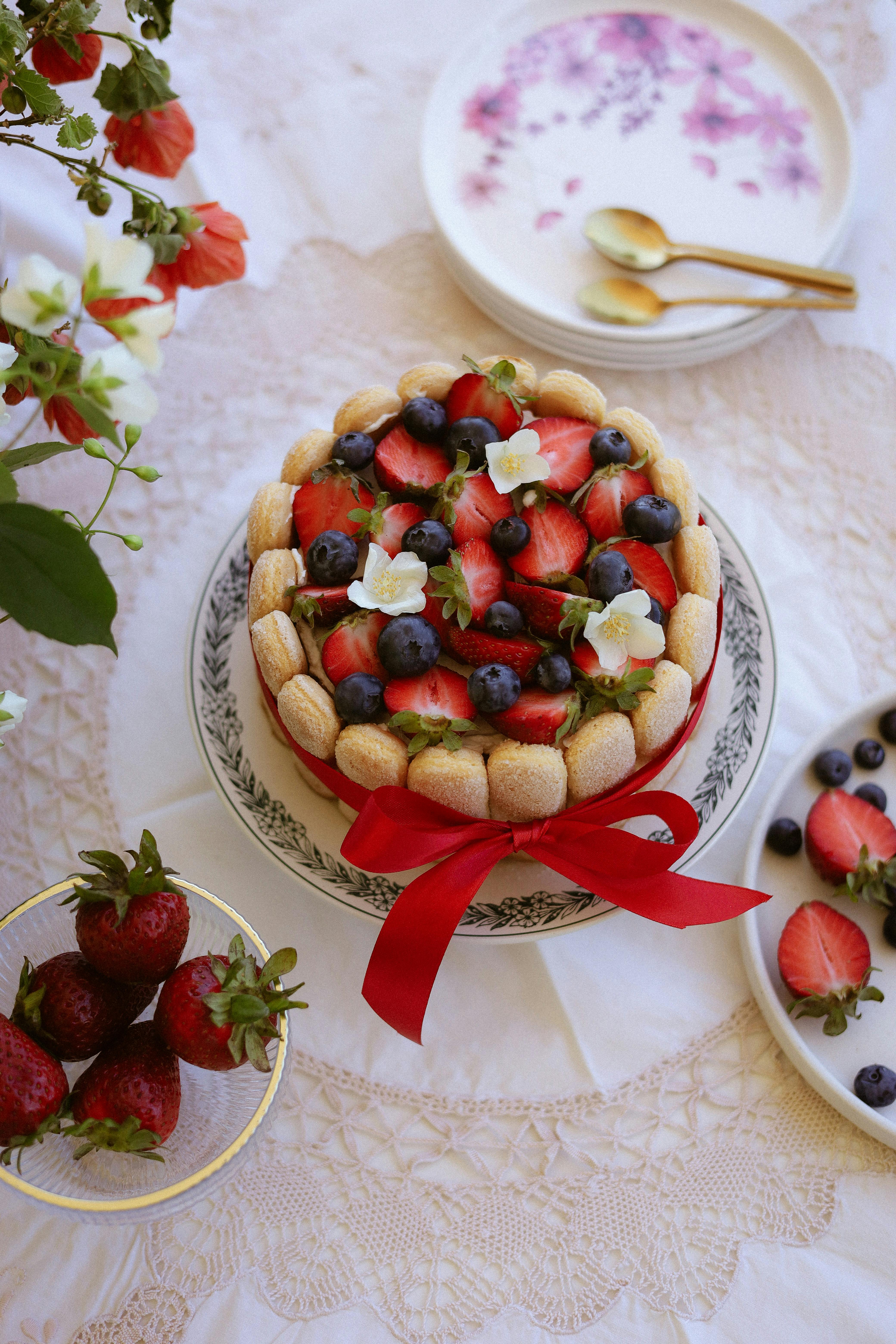 charlotte aux fraises preparation
