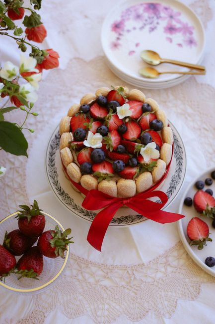 charlotte aux fraises preparation