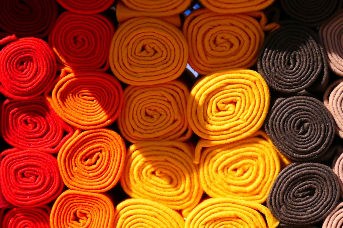 Texturas de telas respirables