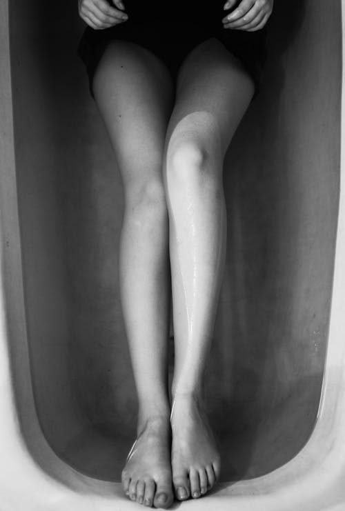 Free Woman In A Tub Stock Photo