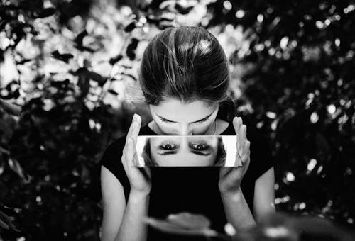 Gratis lagerfoto af kvinde, øjne, refleksion Lagerfoto