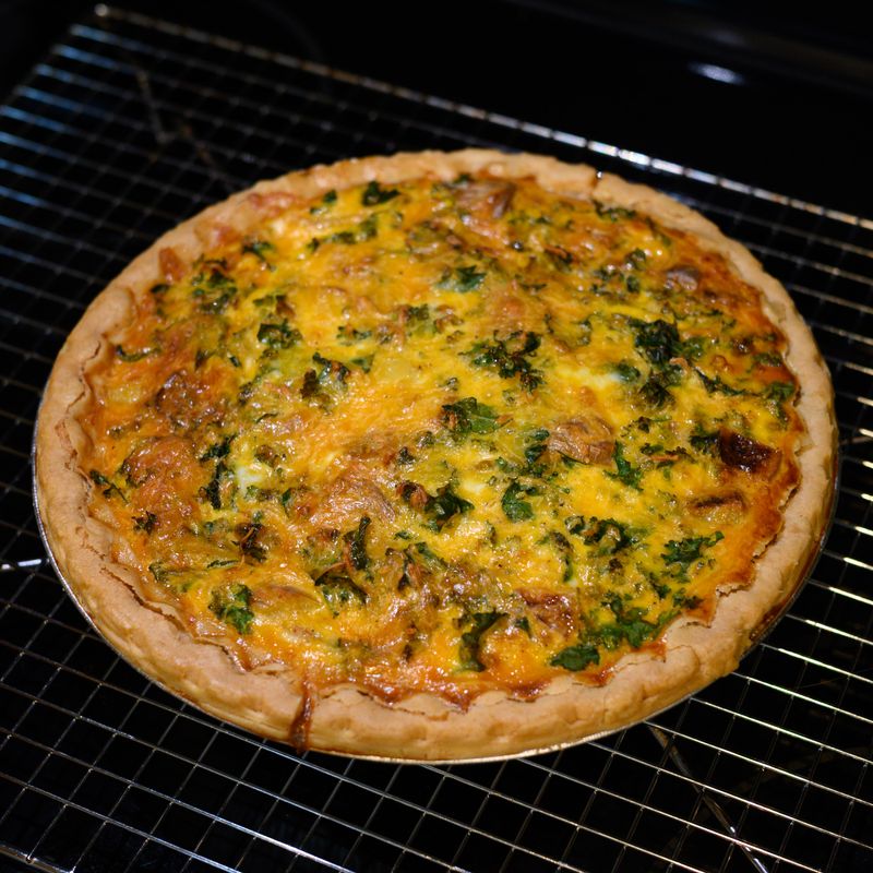Egg and Cheese Crustless Breakfast Pie
