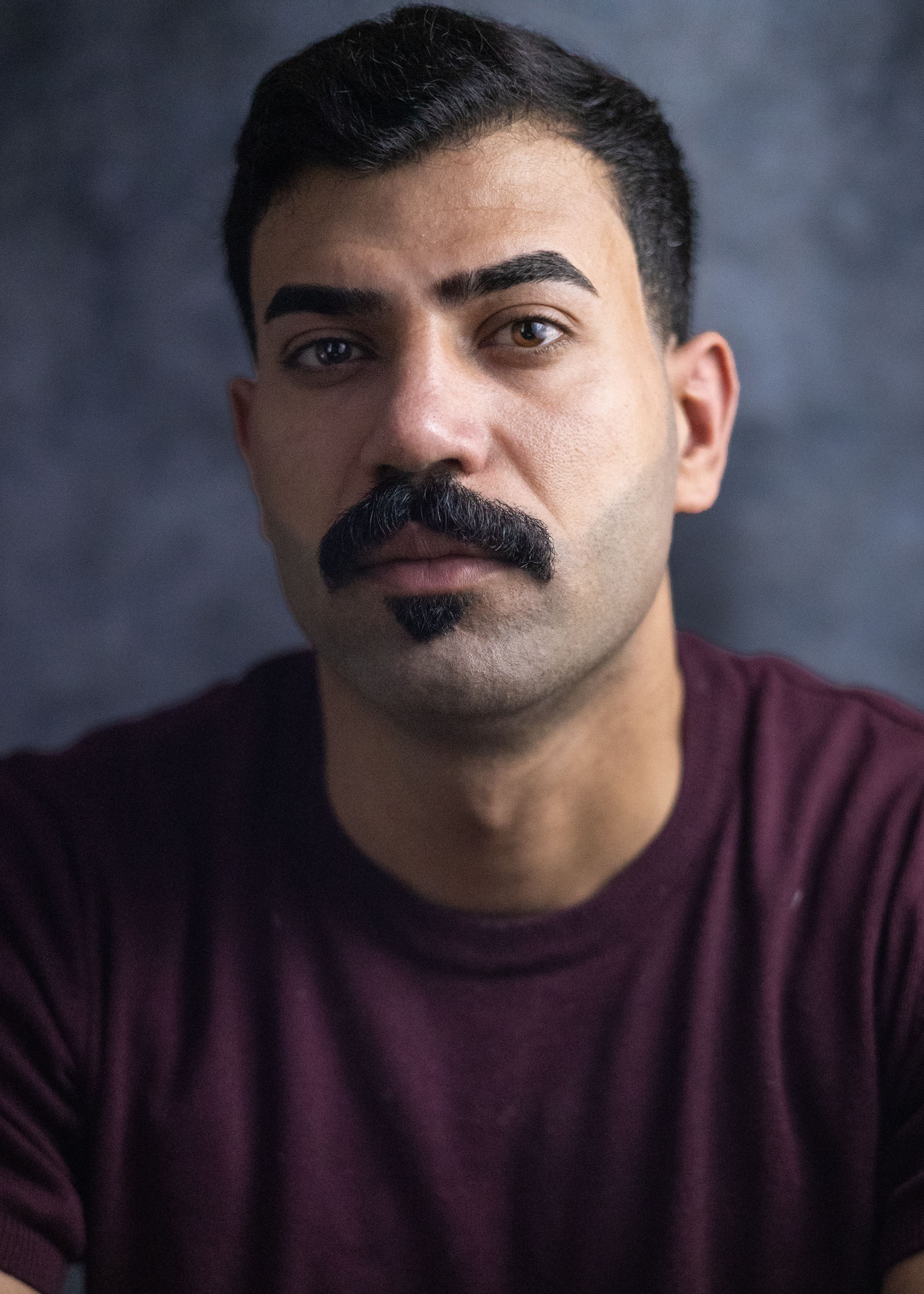 Portrait of a Man with Distinctive Mustache