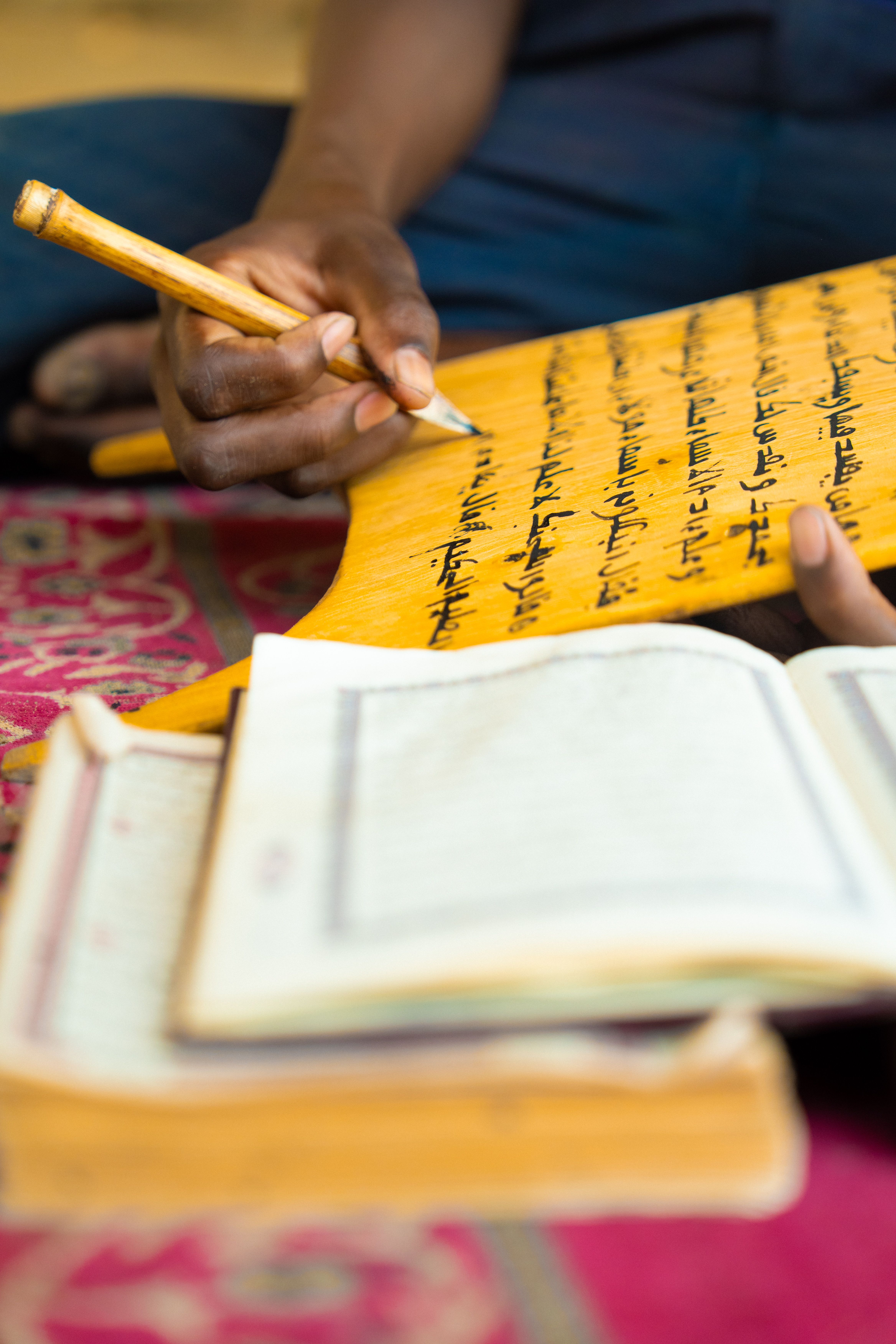 Close-up of Traditional Manuscript Writing · Free Stock Photo