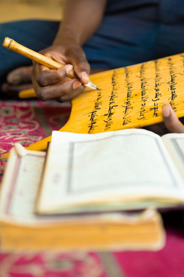 Close-up of Handwriting on Papyrus with Traditional Pen · Free Stock Photo