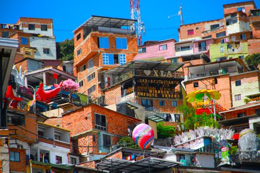 Comuna 13 graffiti with a local artist — Medellín