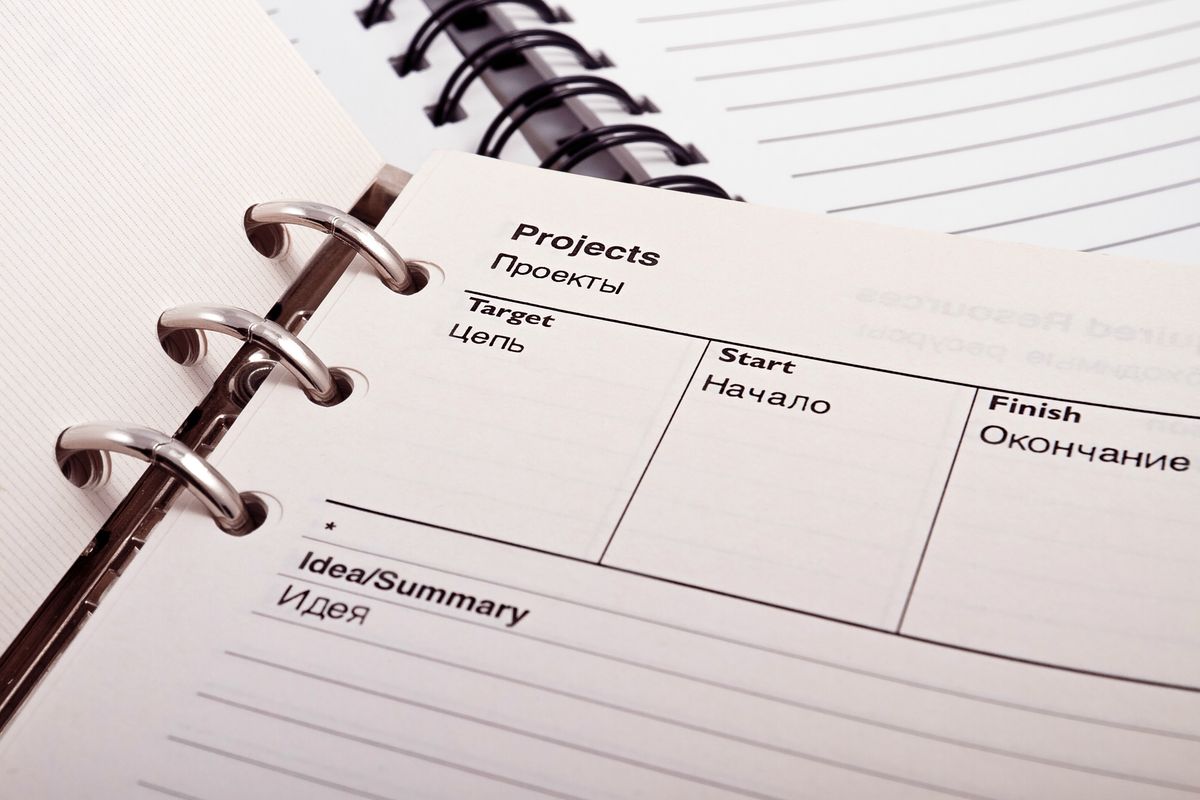 The essential sections of an AI project RFP Project planner page with sections to fill in