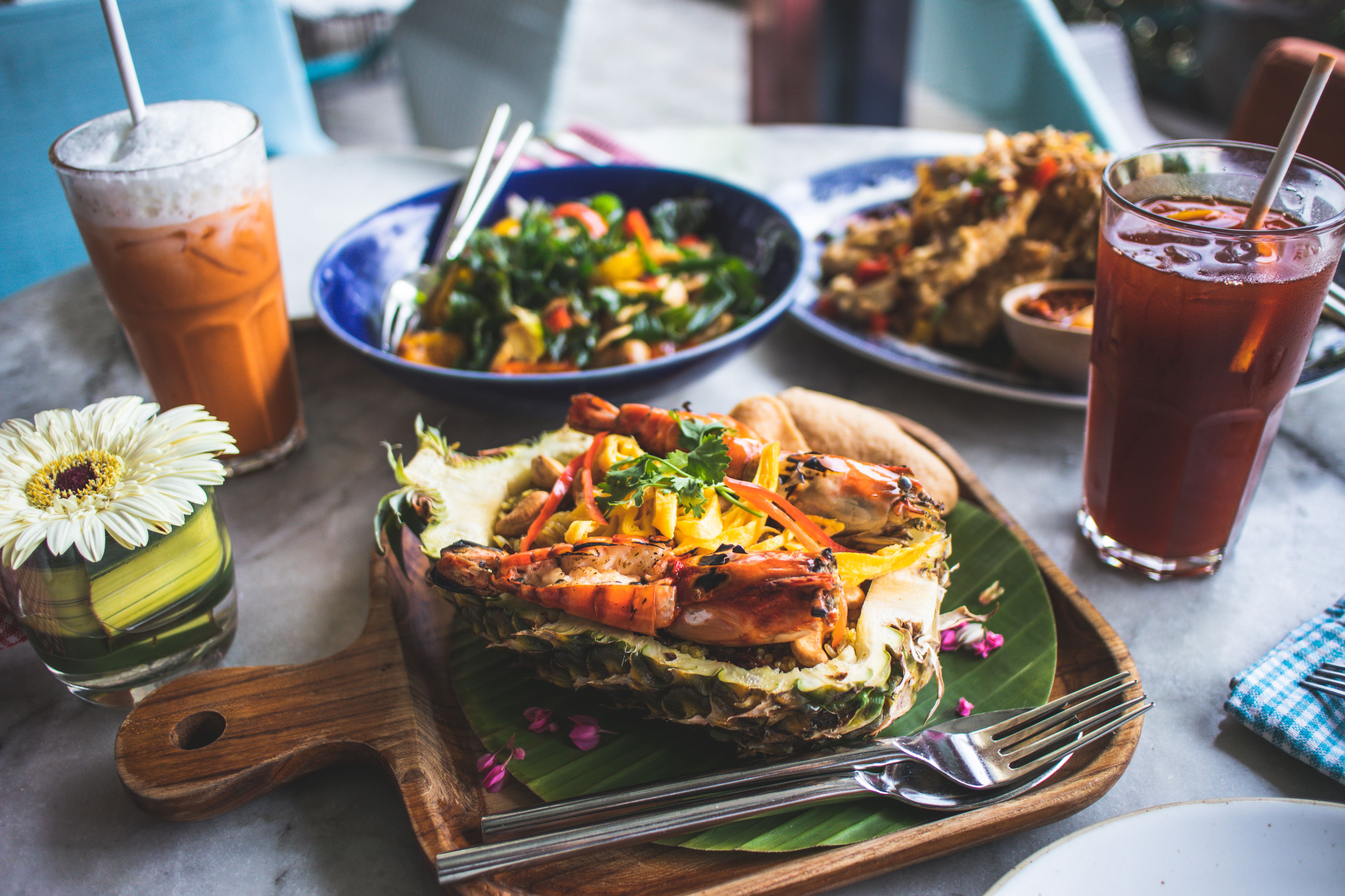 Golden Turmeric Pad Thai with a Fried Egg
