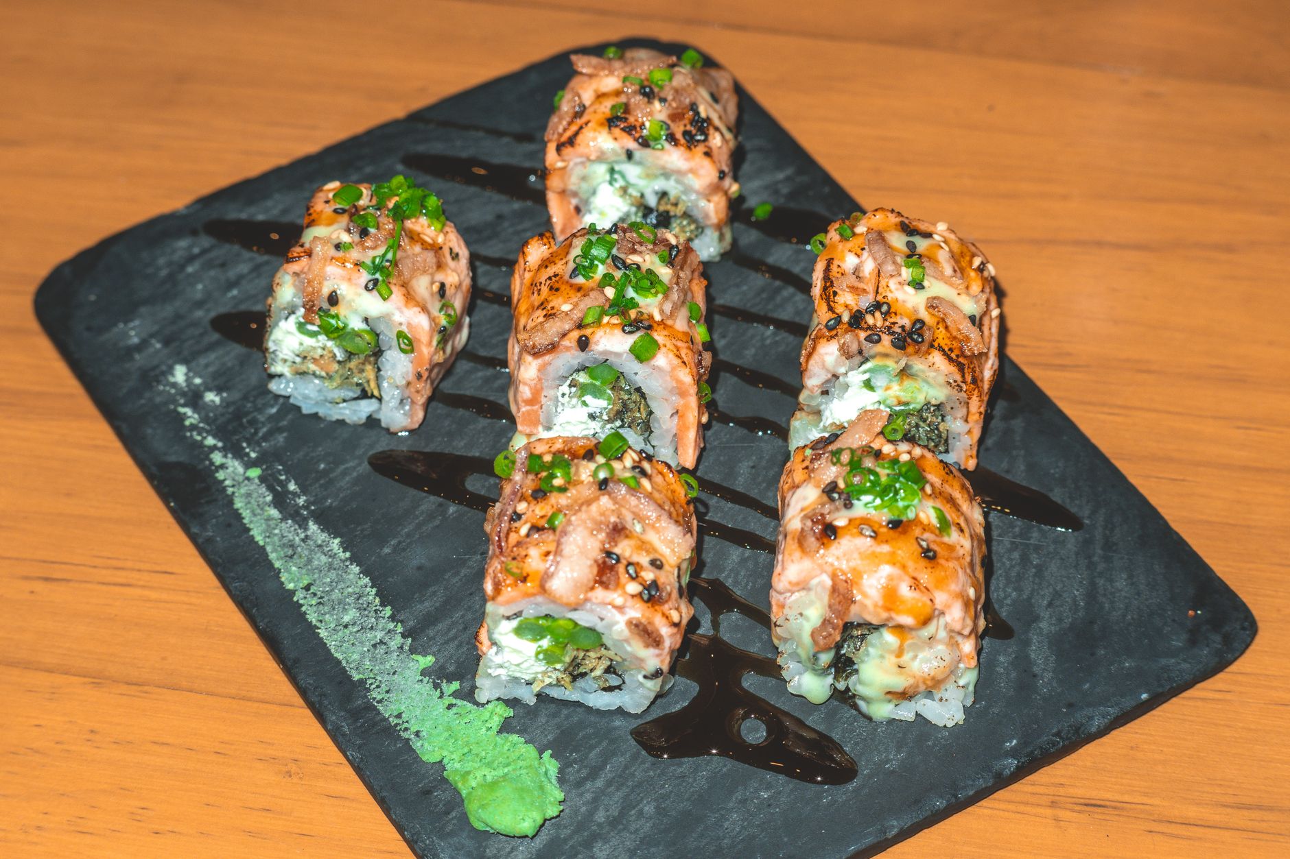 grilled salmon plate
