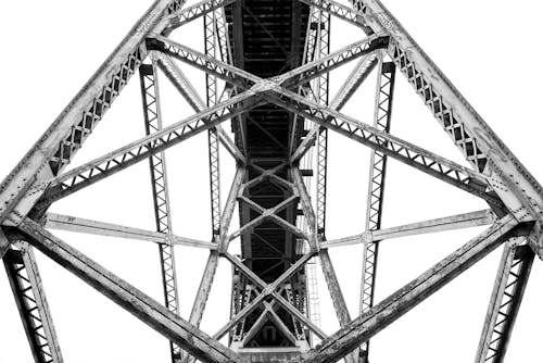 Worms Eye View Photography of Steel Structure