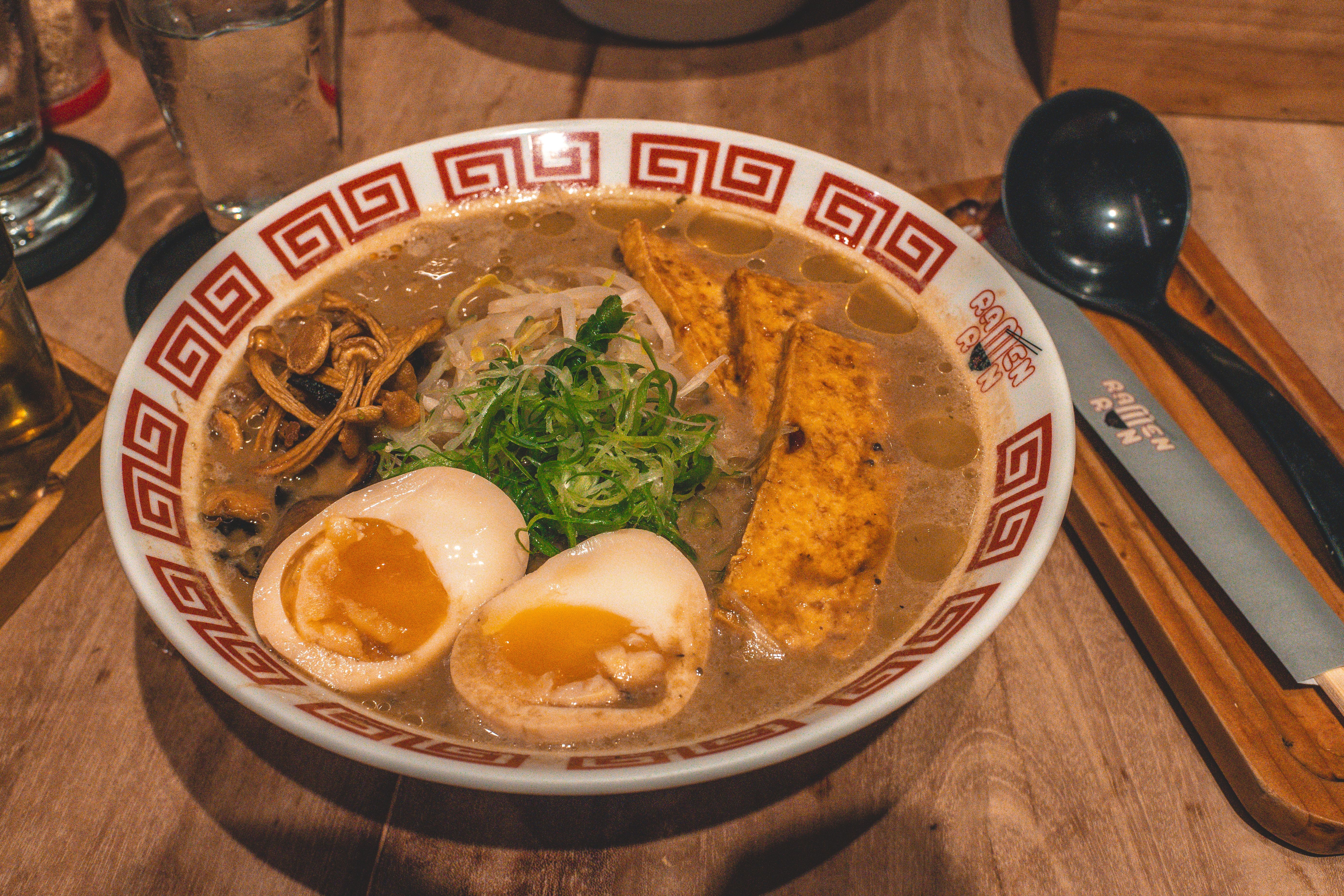 Miso ramen with soft egg