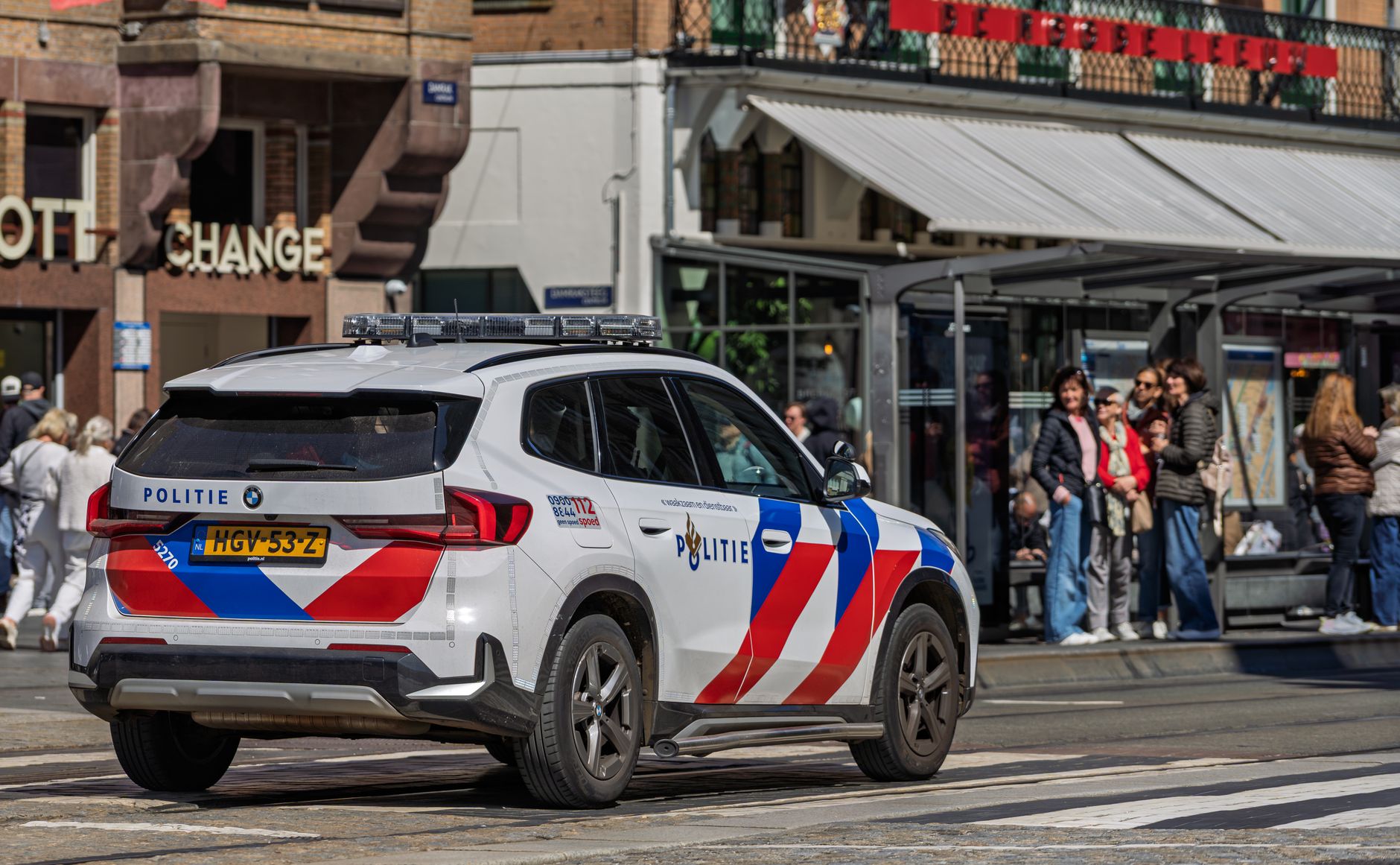 Hollanda'da polis arabası