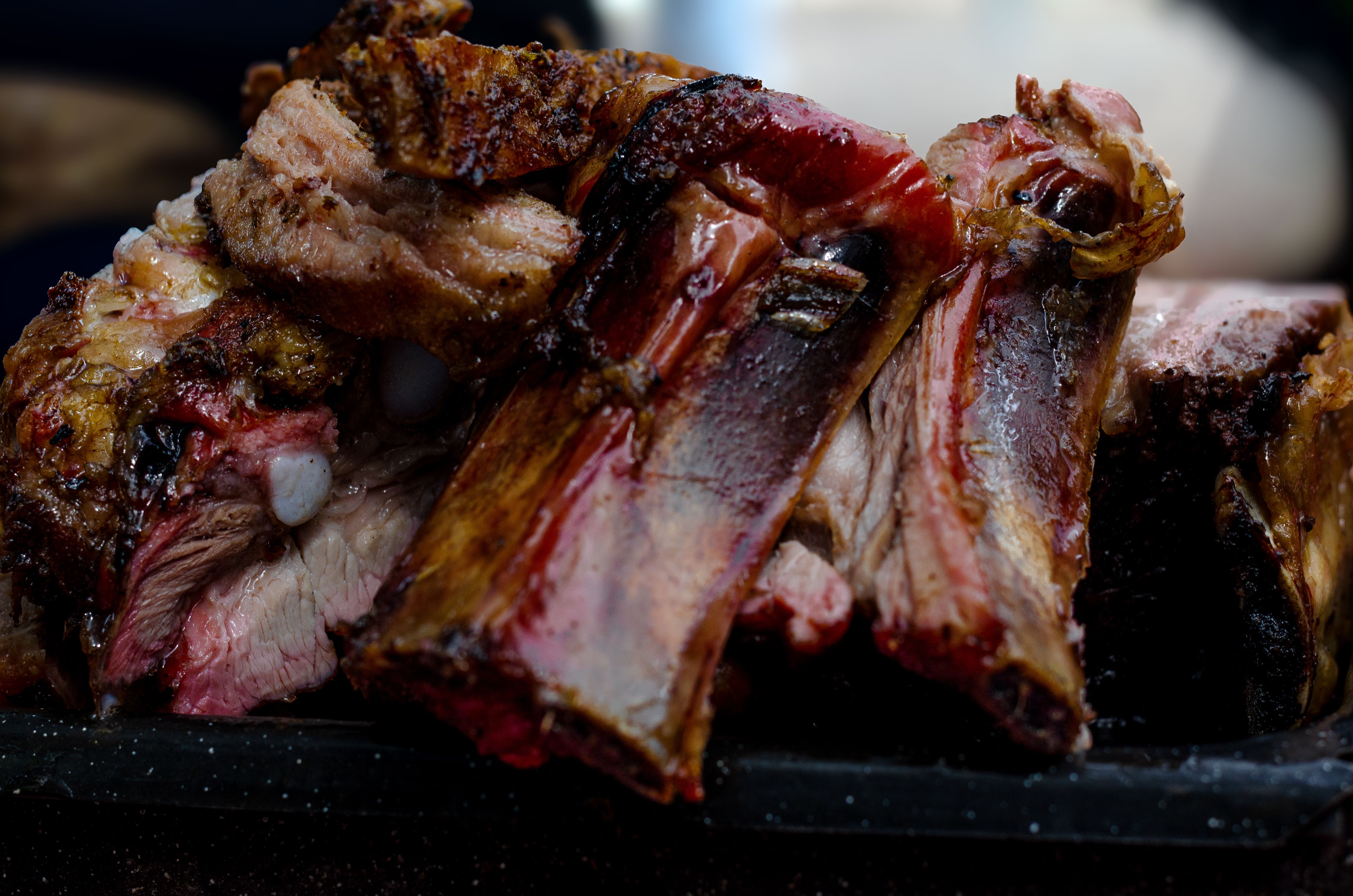 Smoky Paprika Ribs with Garlic Greens