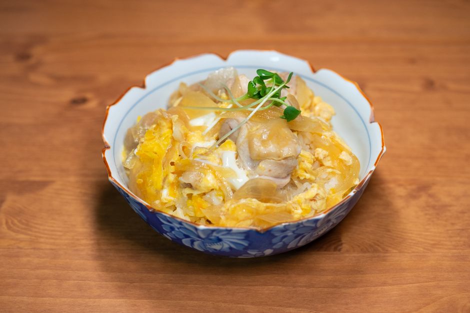 oyakodon chicken egg rice bowl