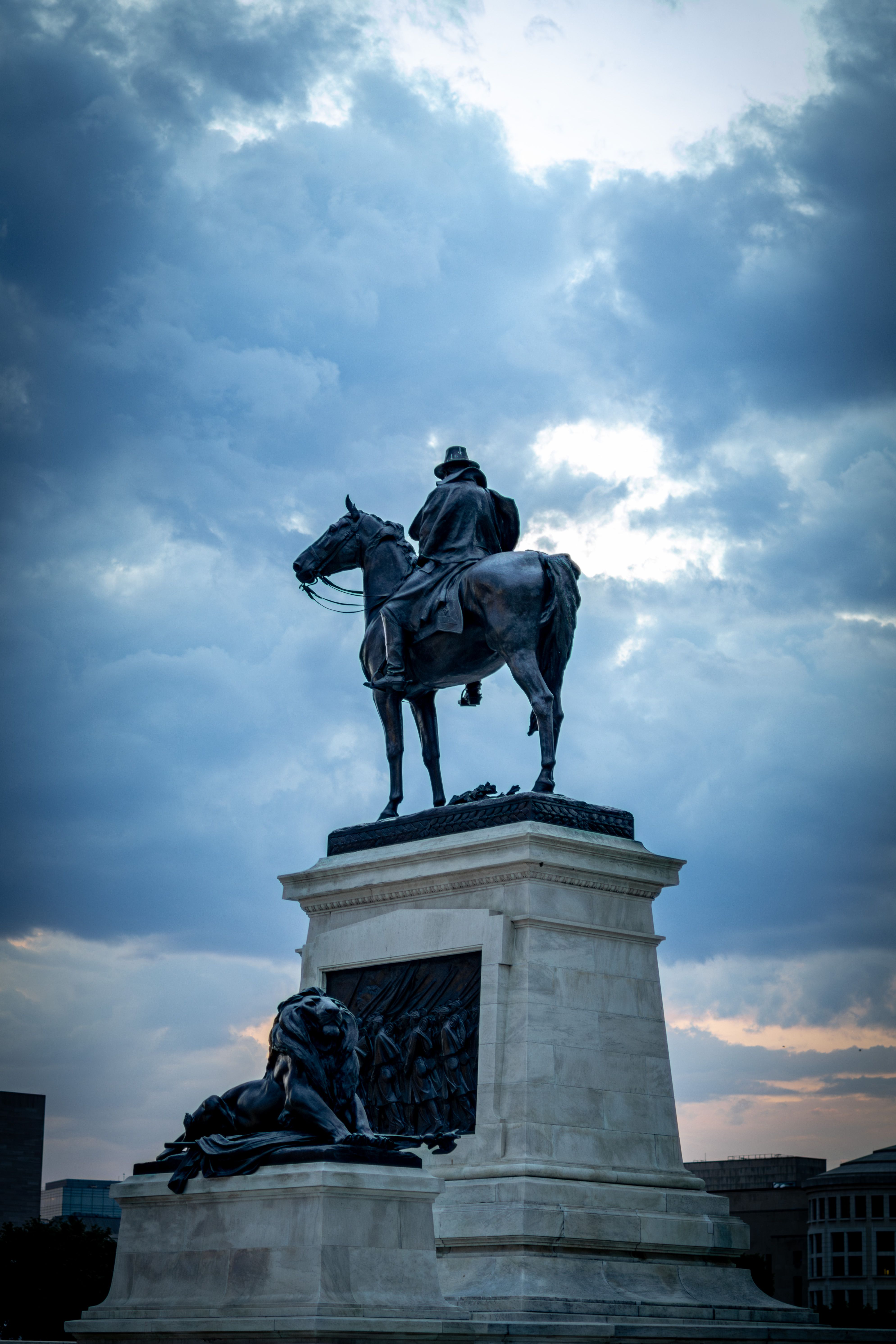 Dramatic Statue of Rider in Washington, DC · Free Stock Photo