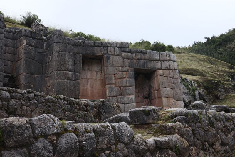 Ancient Incan stone structure in Cusco, Peru