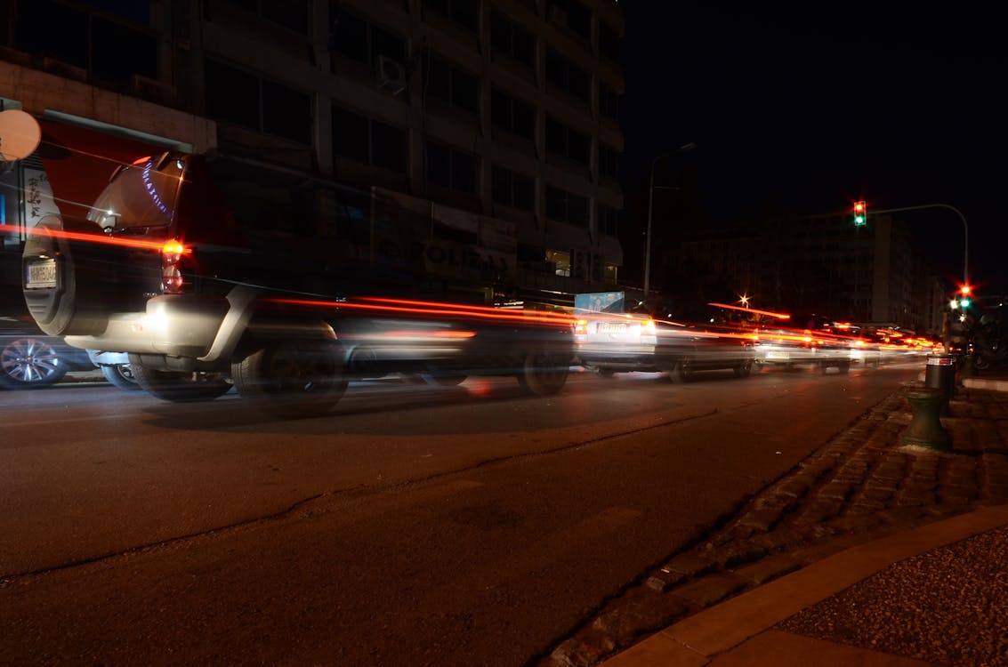 Ücretsiz arabalar, gece, hareket içeren Ücretsiz stok fotoğraf Stok Fotoğraflar