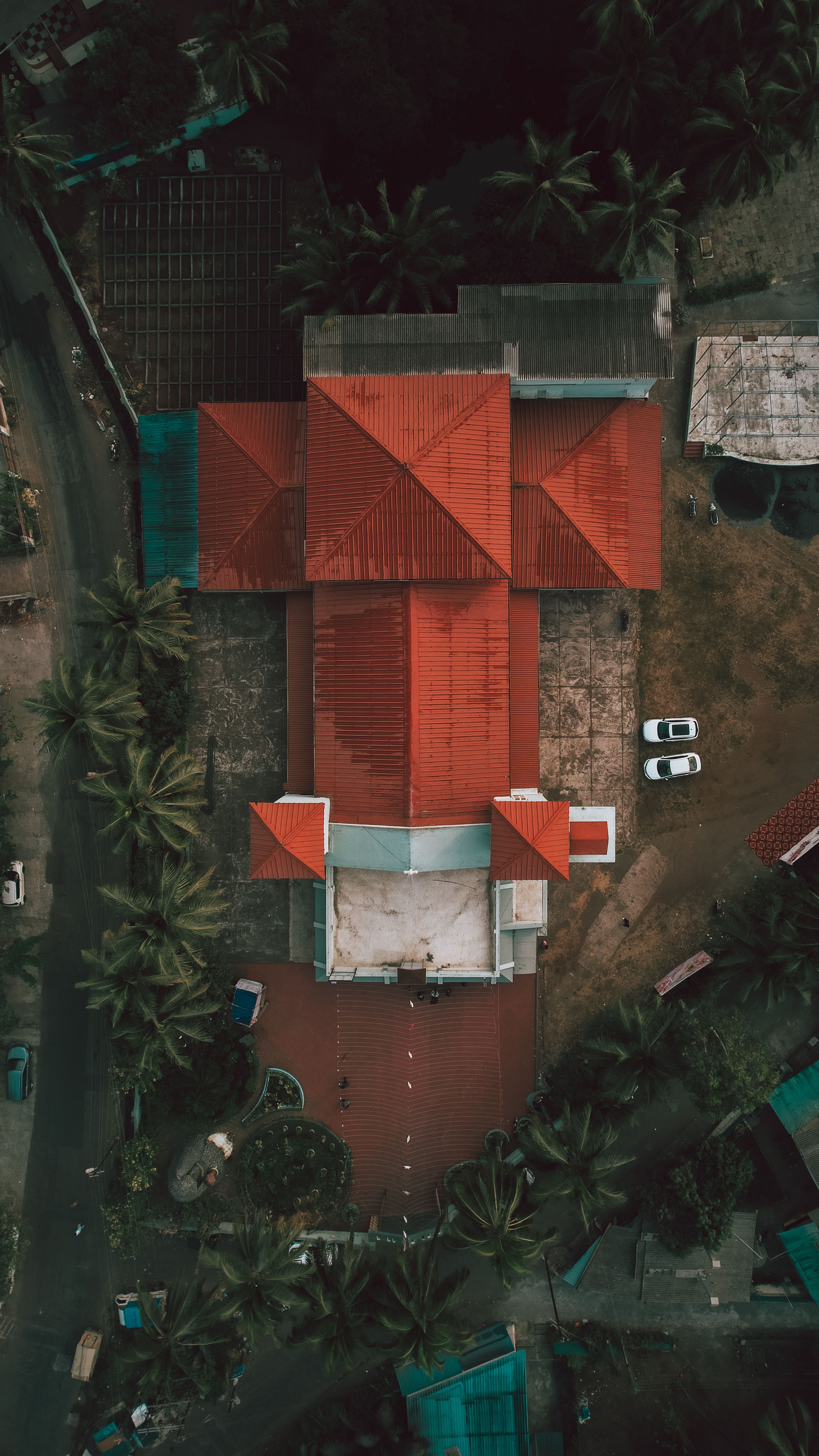 Luxury villa aerial view India Buildit project