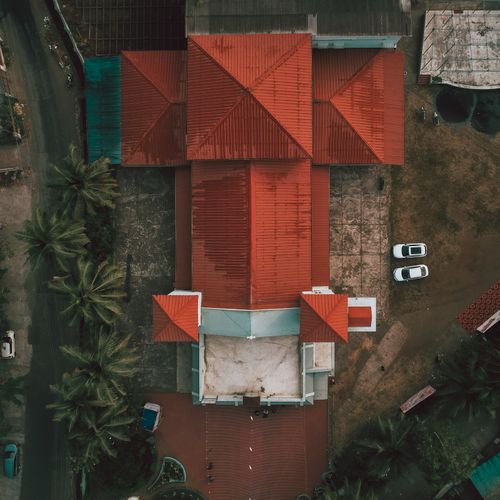 Luxury villa aerial view India Buildit project