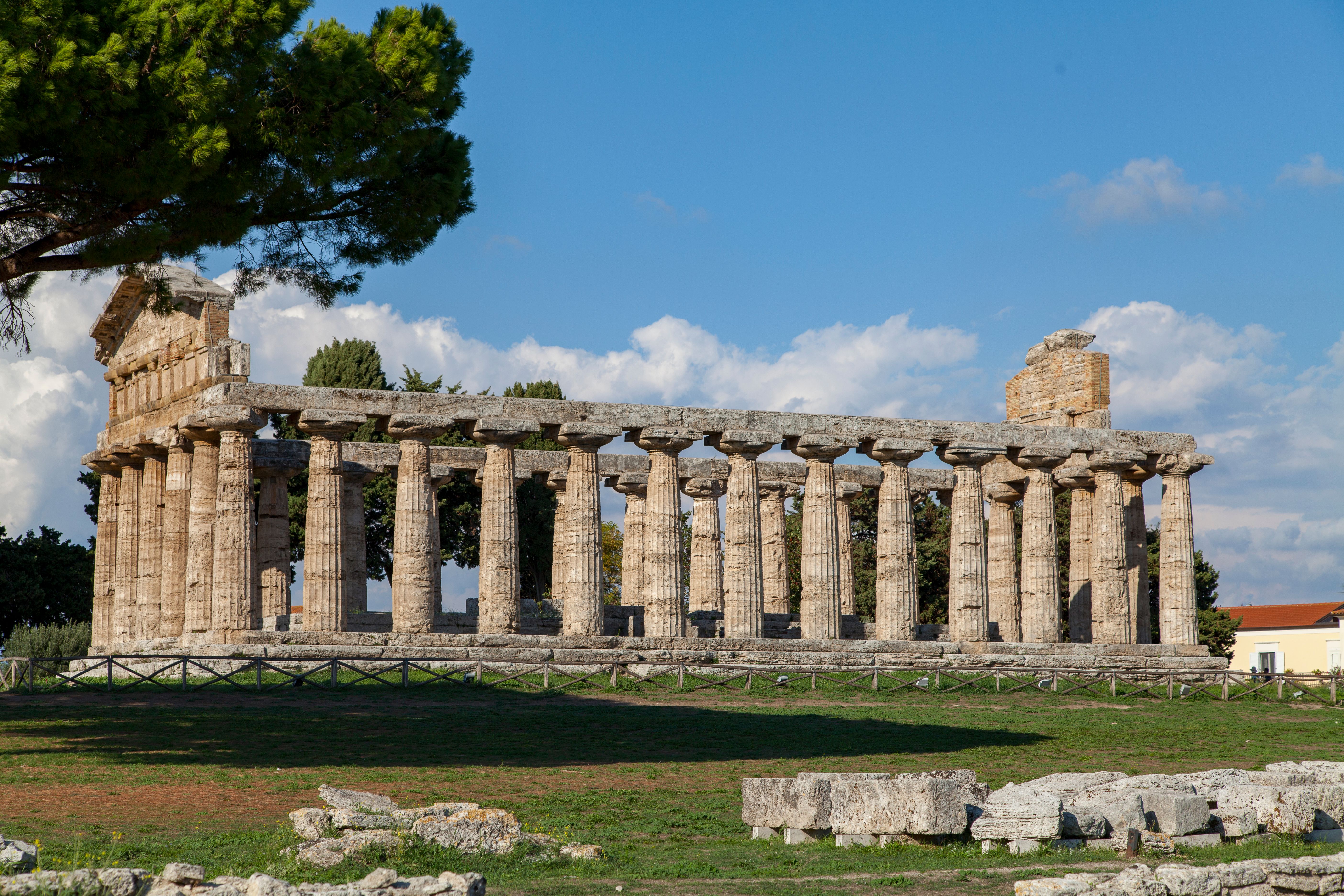 Ancient Greek Temple Ruins in Sunny Landscape · Free Stock Photo