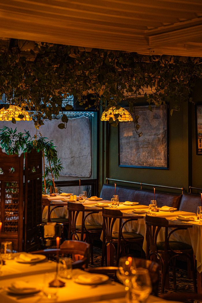 Cozy rustic dining area
