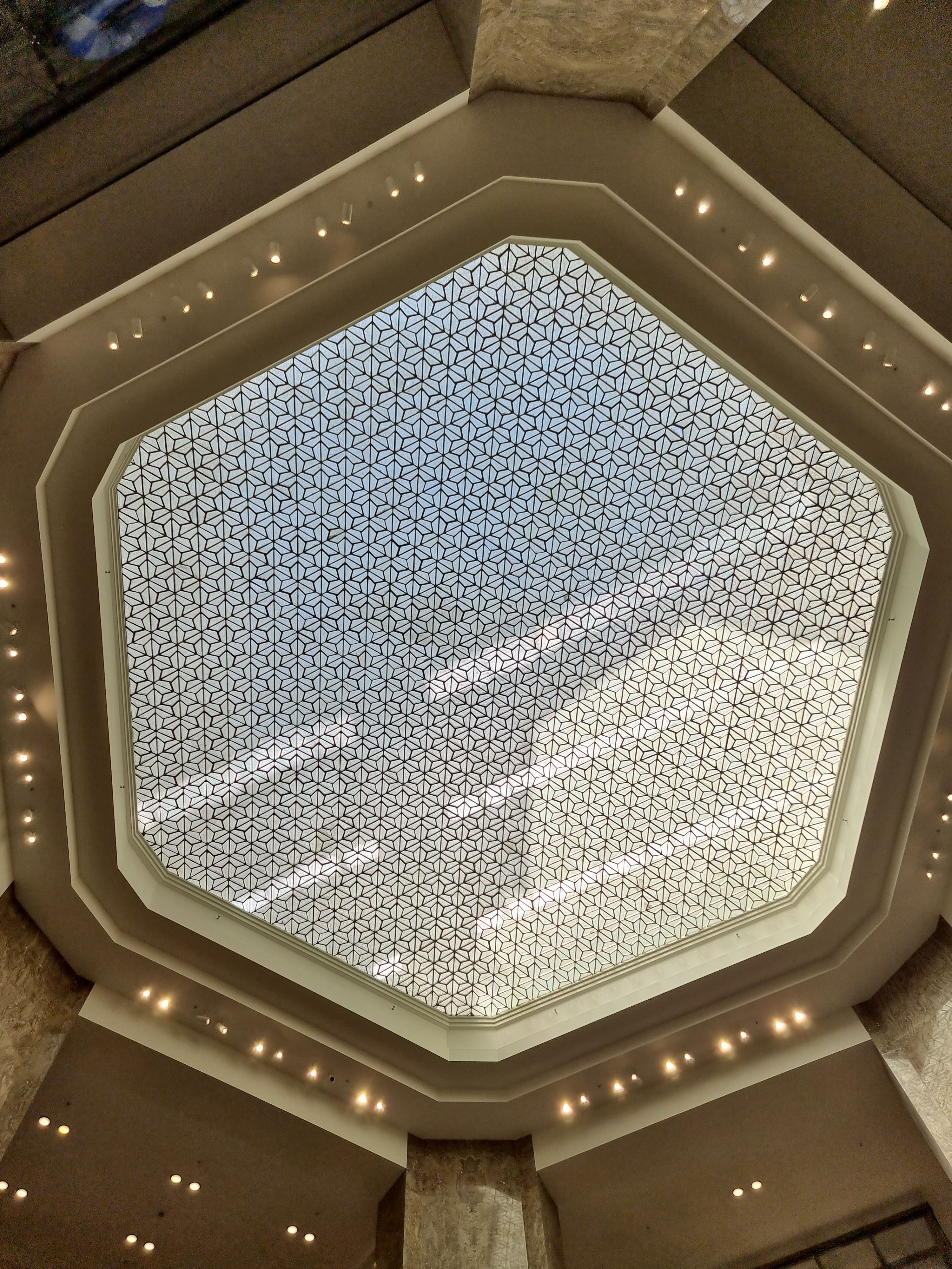 Parisian Geometric Skylight in Modern Structure · Free Stock Photo