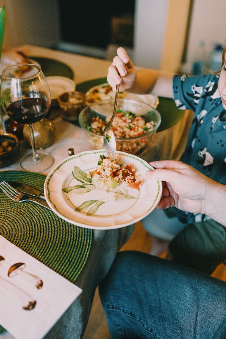 Person Serving Food