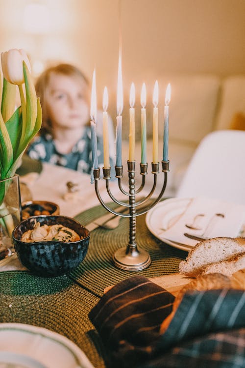 Δωρεάν στοκ φωτογραφιών με hanukkah, macro, menorah Φωτογραφία από στοκ φωτογραφιών