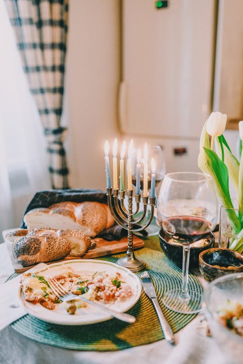 Fotobanka s bezplatnými fotkami na tému challah, chanuka, jedlo