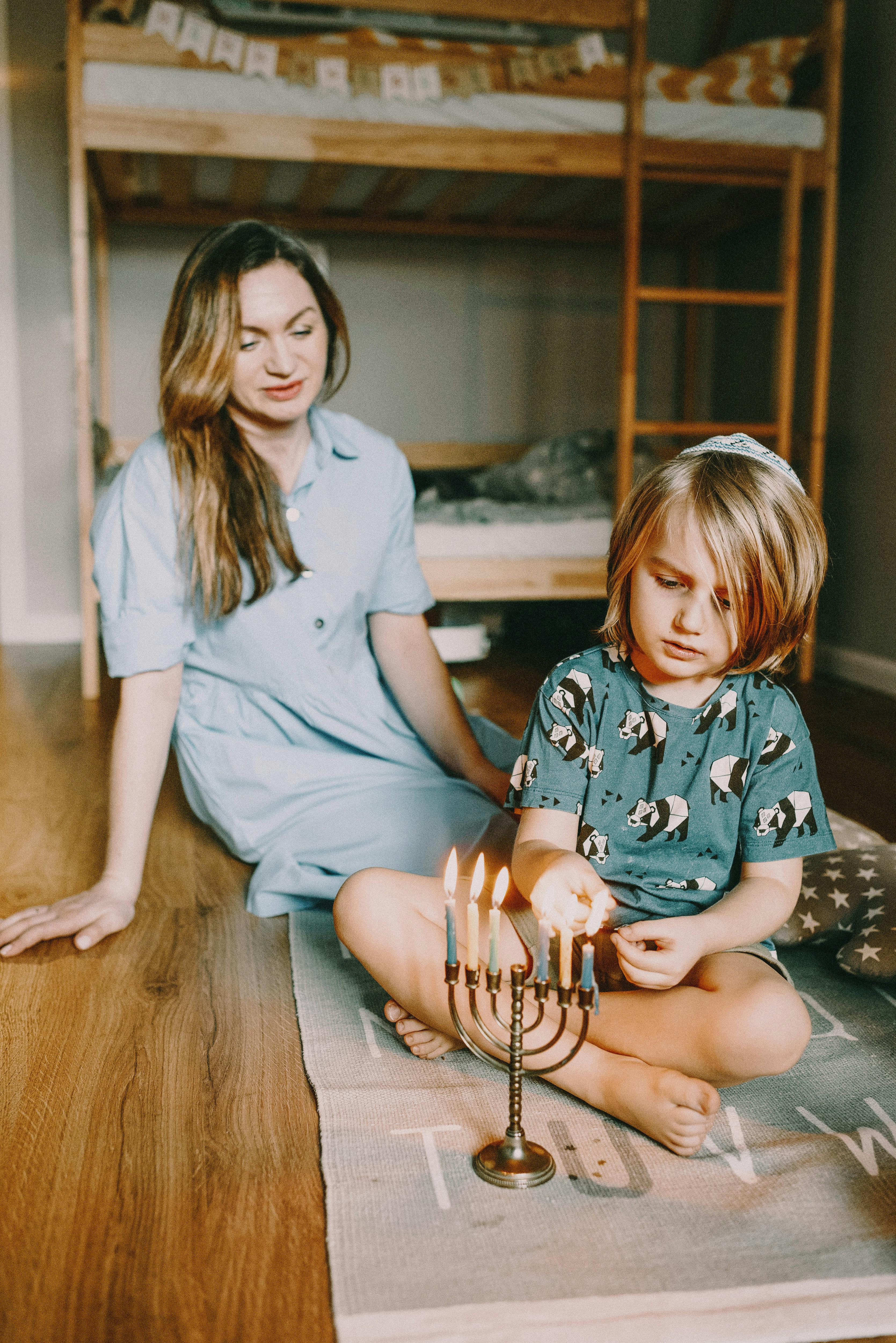 Bowl of creamy mushroom soup garnished with herbs on a rustic table