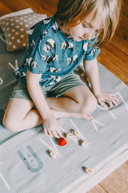 Boy Spinning Dreidel