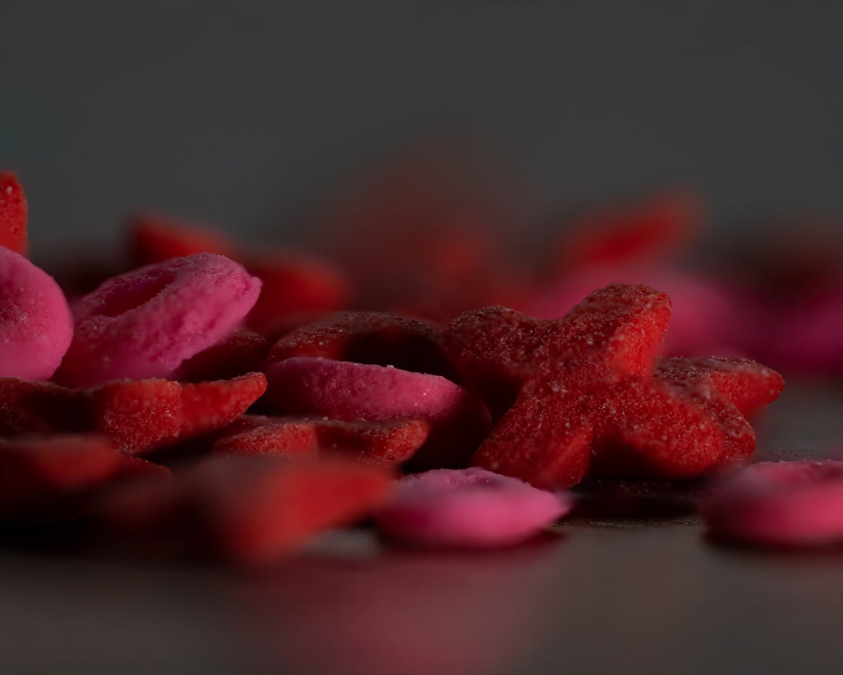 Overnight oats jar topped with banana slices and berries