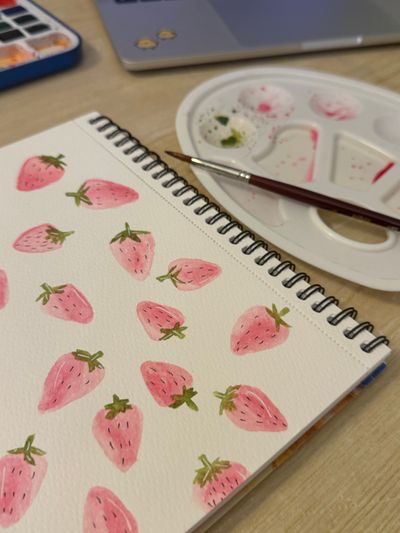 Cute strawberry illustration