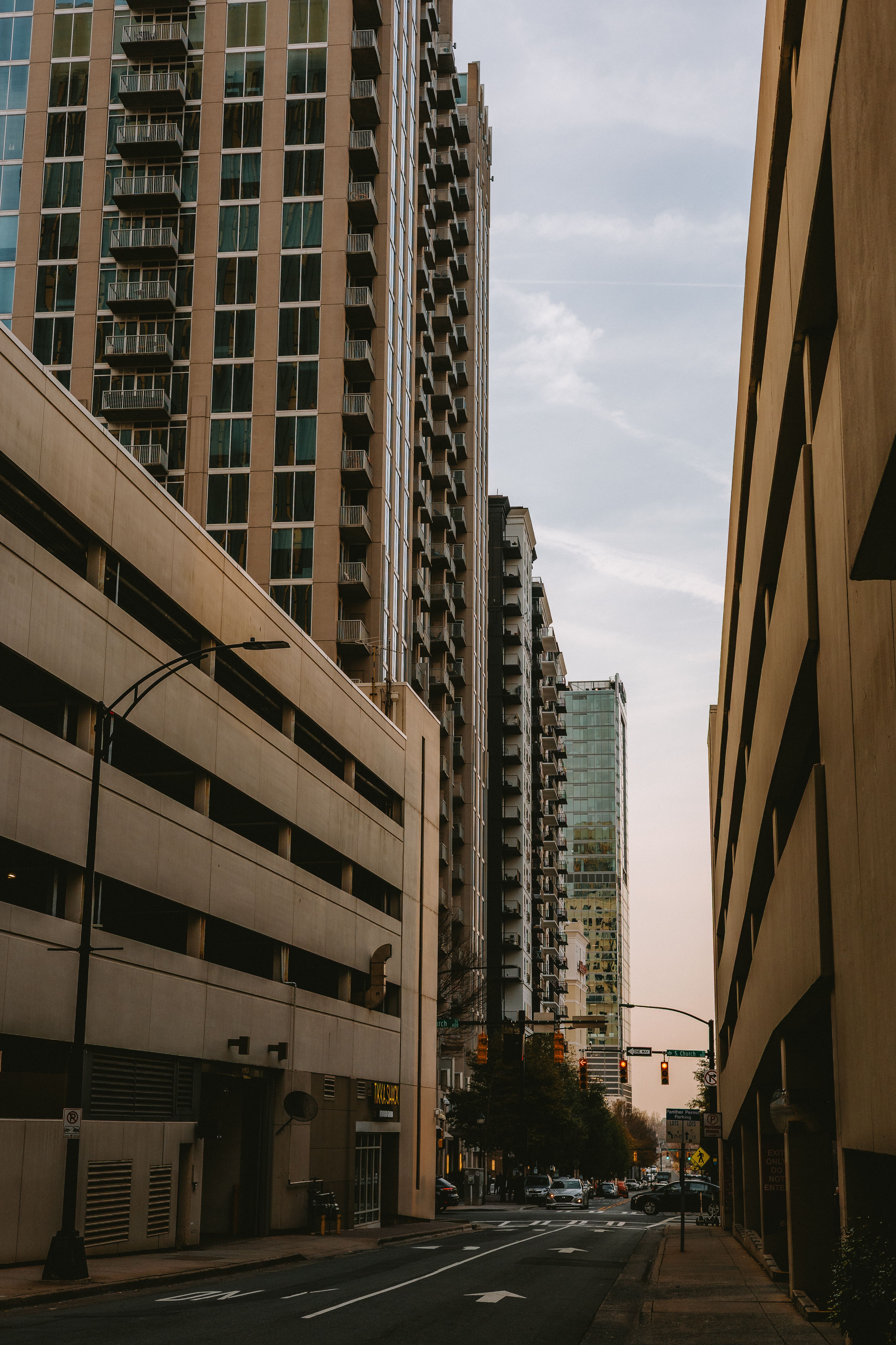 Urban Street View with Tall Modern Buildings · Free Stock Photo
