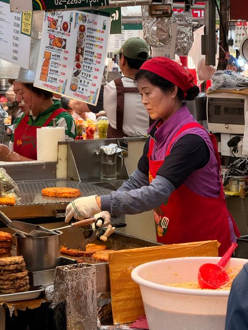 korean street food menu board with prices