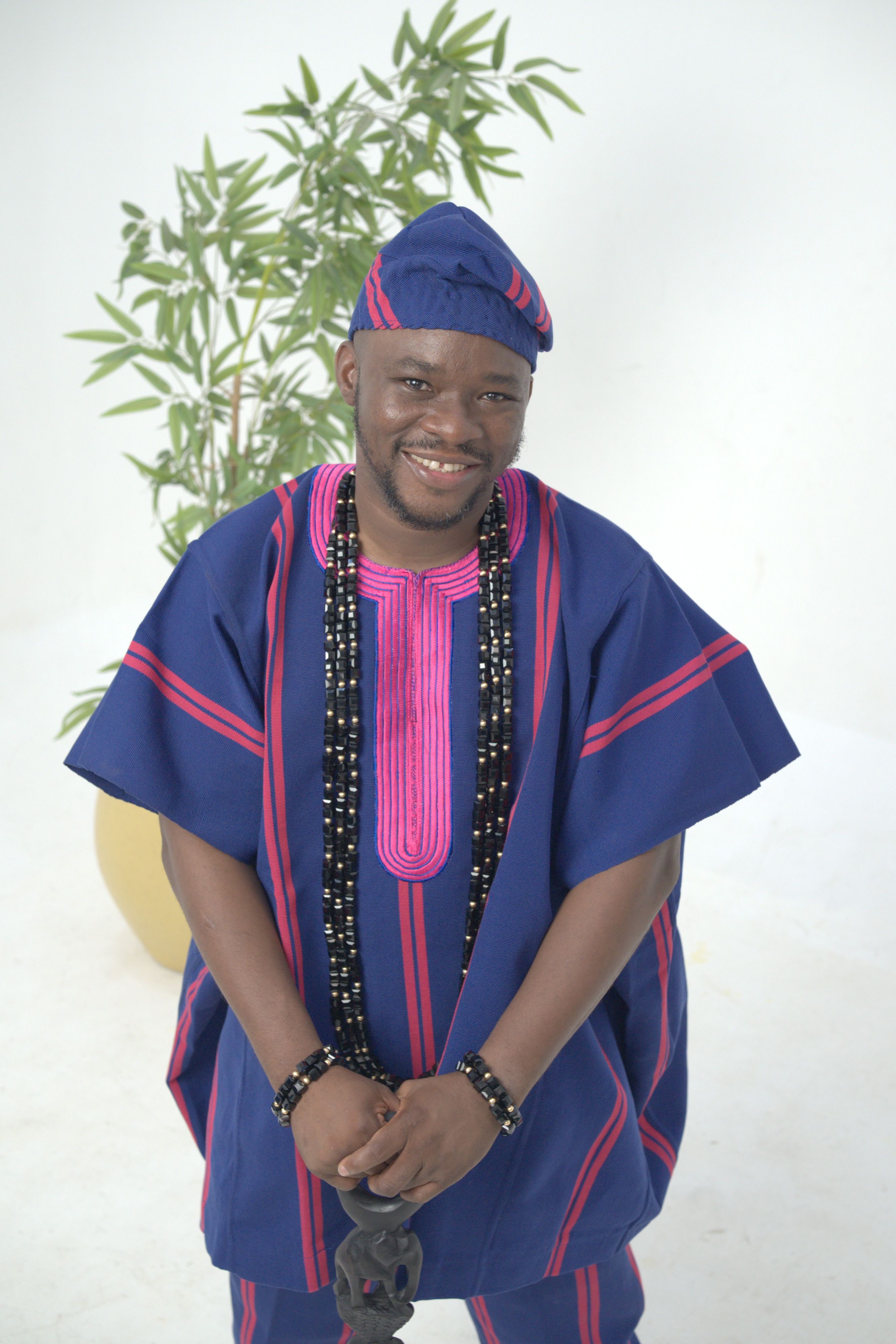 Man in Traditional Nigerian Attire with Beads · Free Stock Photo