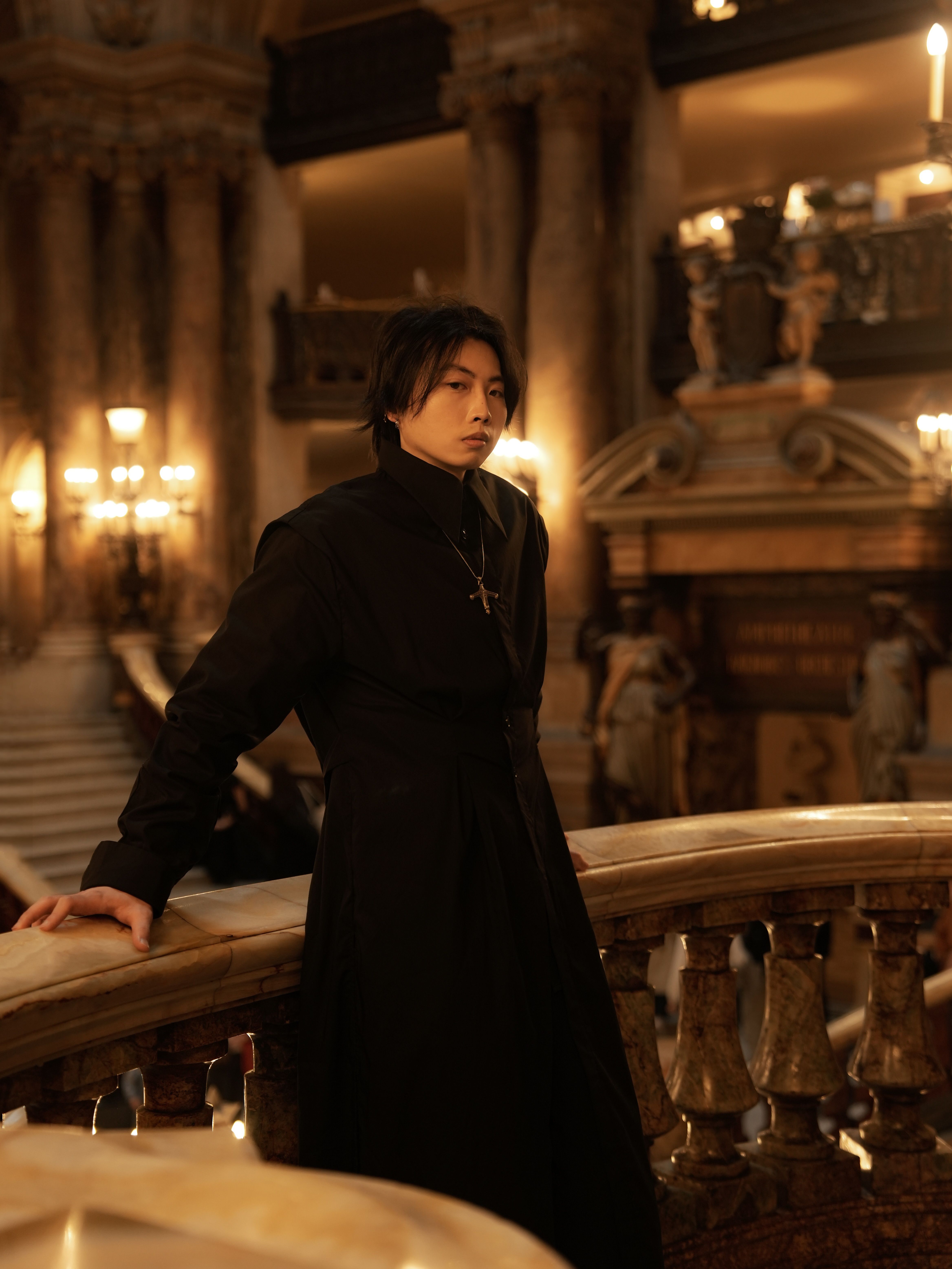 Portrait in a Grand Opera House Interior · Free Stock Photo