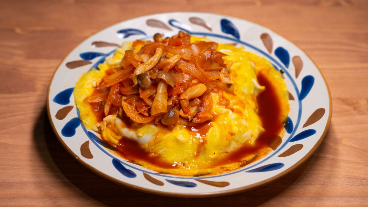Mushroom omelette