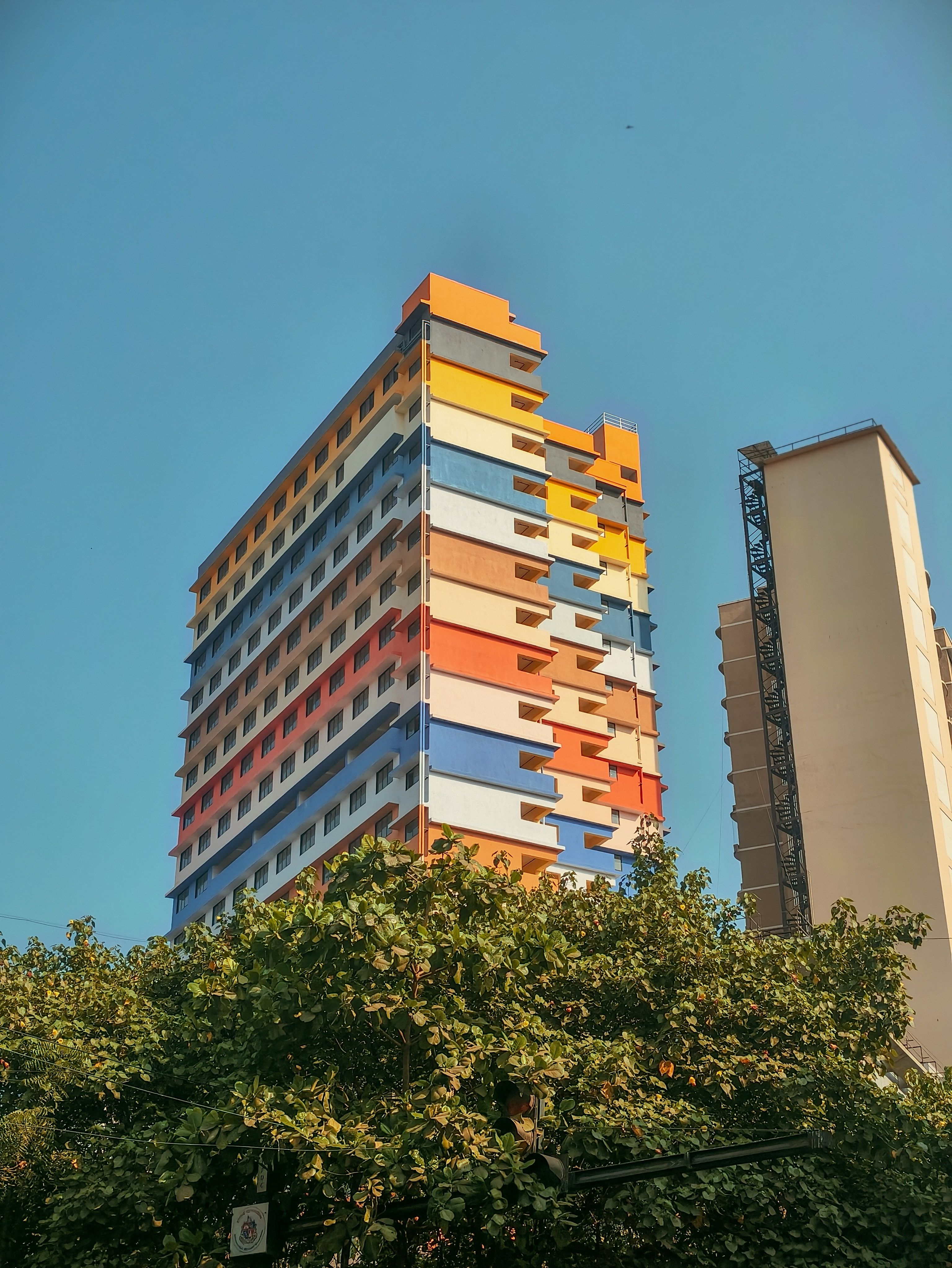 Colorful High-Rise Building in Mumbai · Free Stock Photo