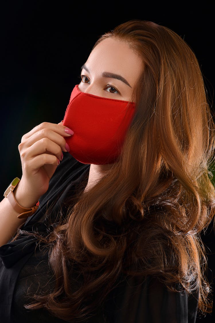 Woman Wearing Face Mask