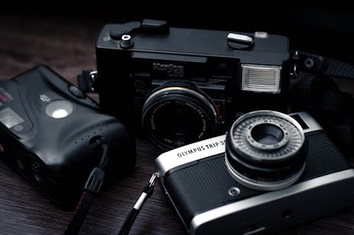 Máy ảnh Nikon Dslr đen Và Bạc