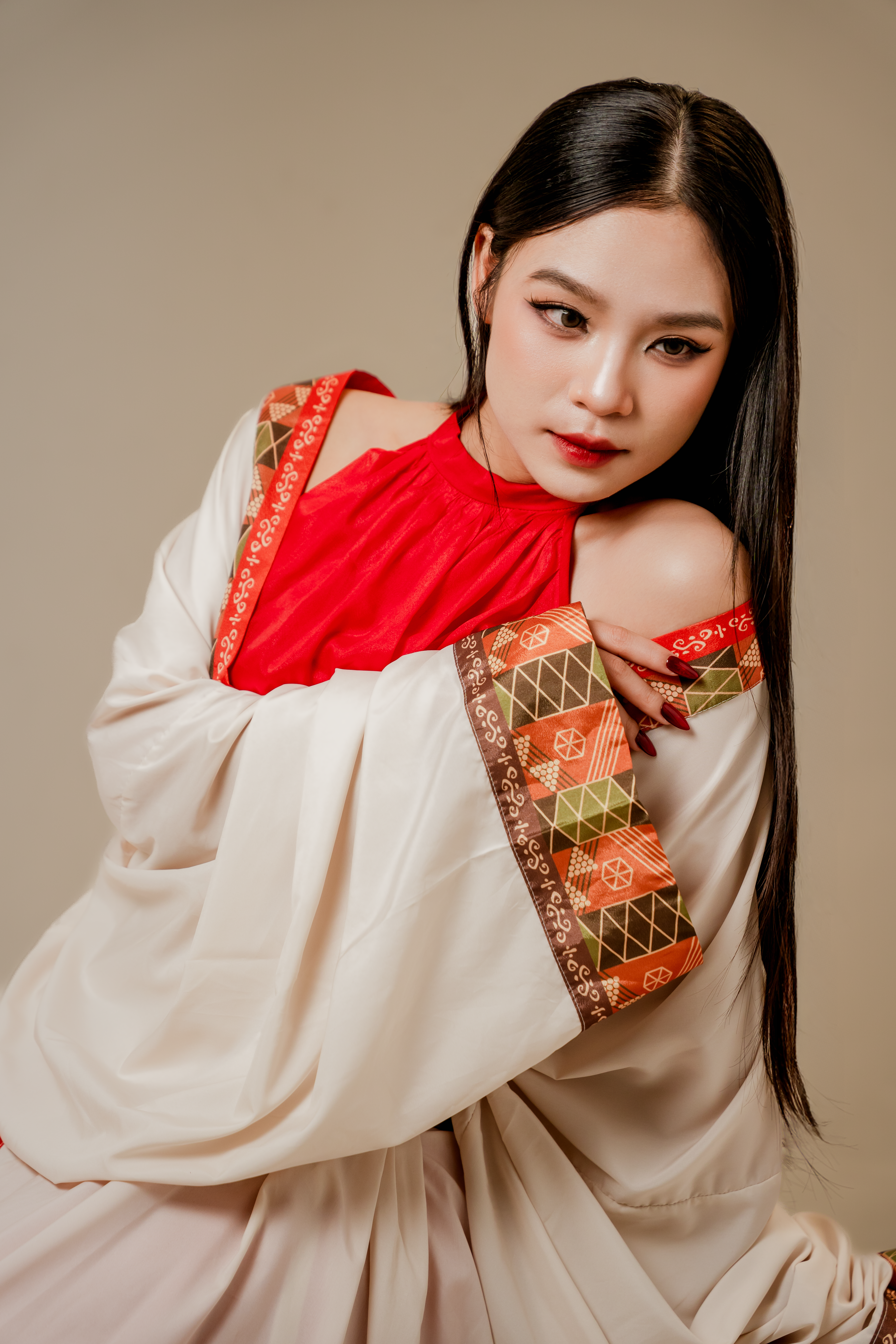 Elegant Portrait of Woman in Traditional Attire · Free Stock Photo