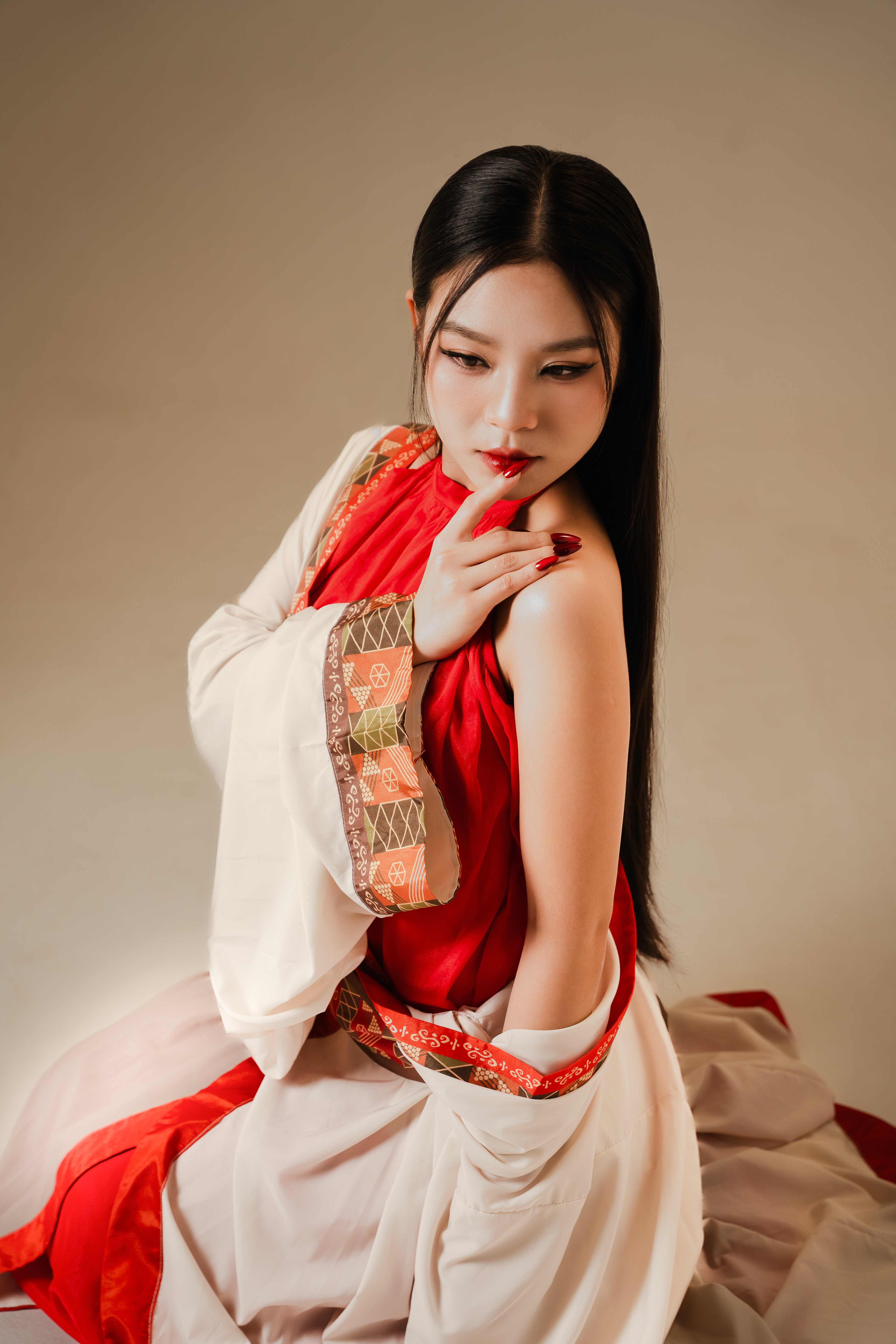 Elegant Portrait of Woman in Traditional Attire · Free Stock Photo