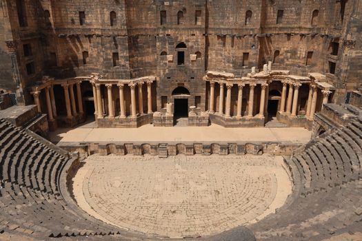 Explore the ancient Roman theatre in Bosra, a UNESCO World Heritage Site showcasing classical architecture in Syria.