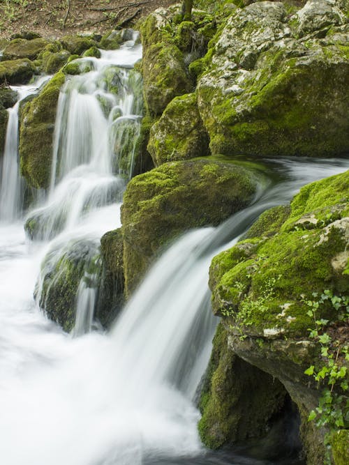 Free Waterfalls from Rocks Stock Photo