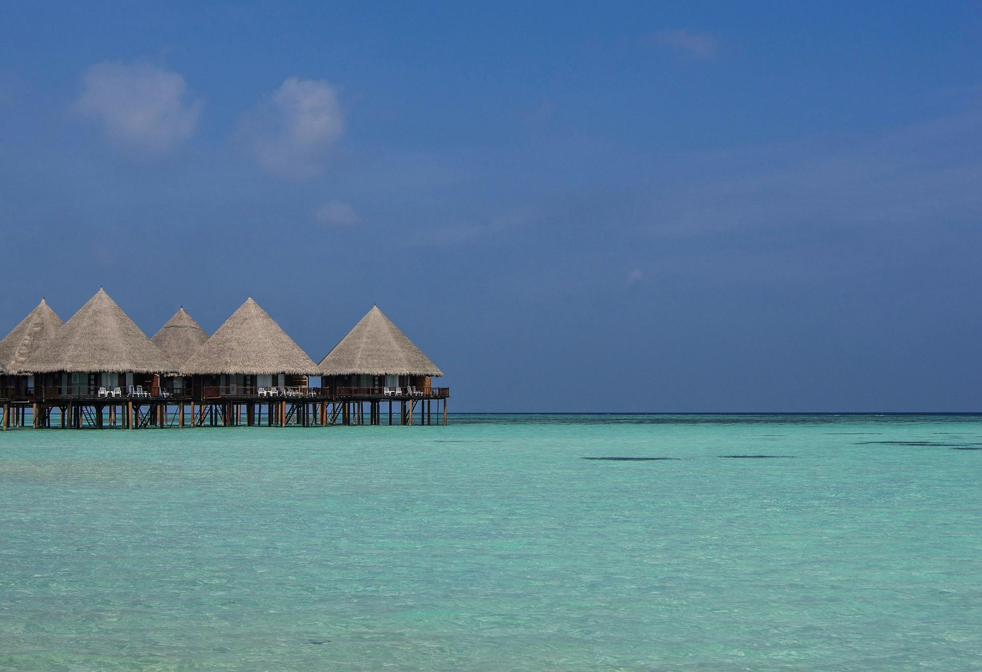 beach beach hut blue sky bungalow