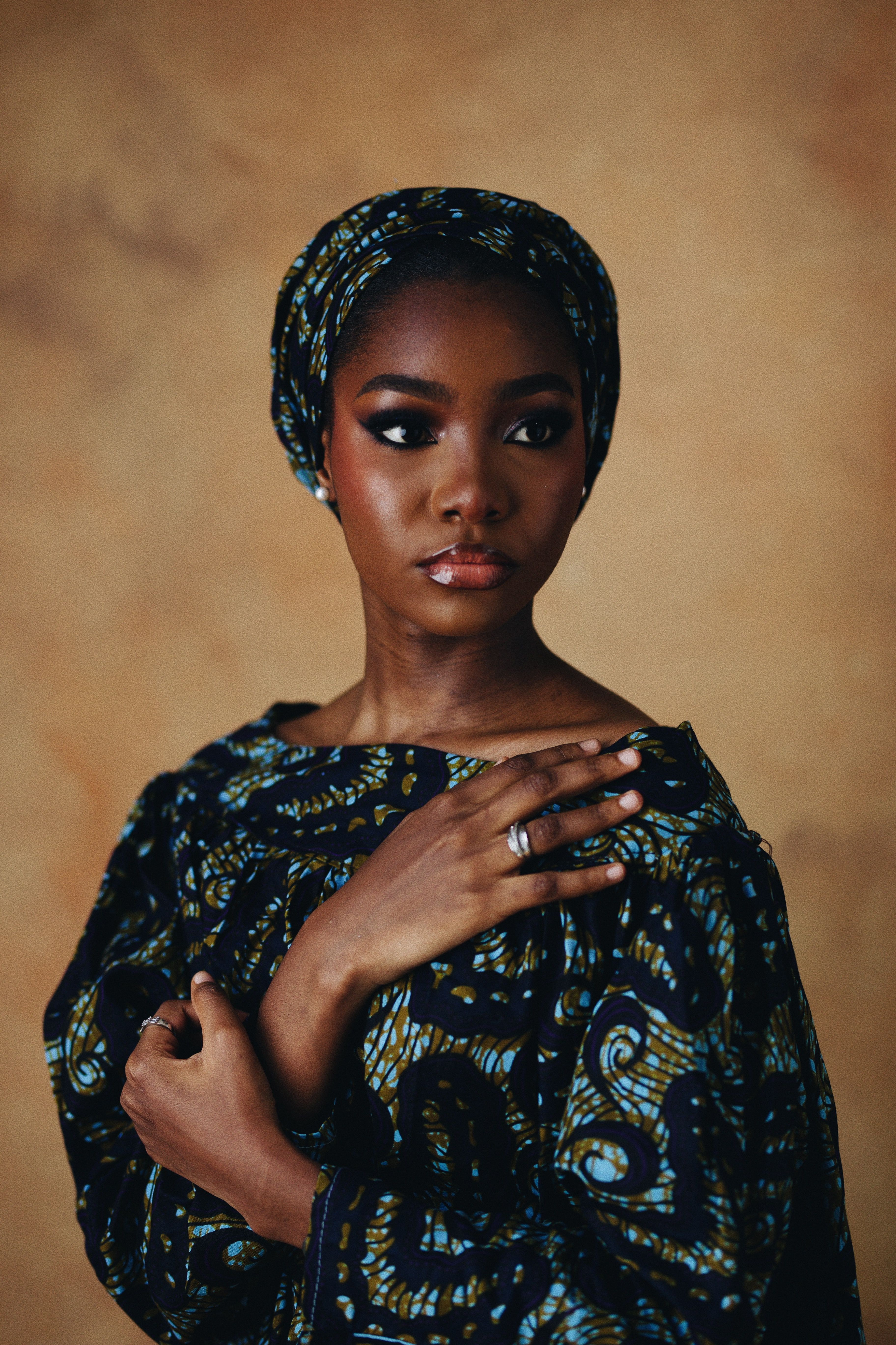 Elegant Portrait of a Woman in Traditional Attire · Free Stock Photo