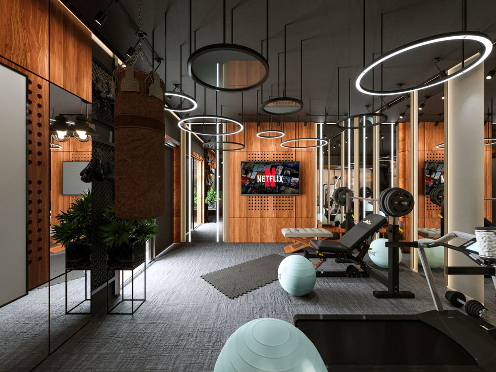 Modern Home Gym with Functional Design Elements · Free Stock Photo