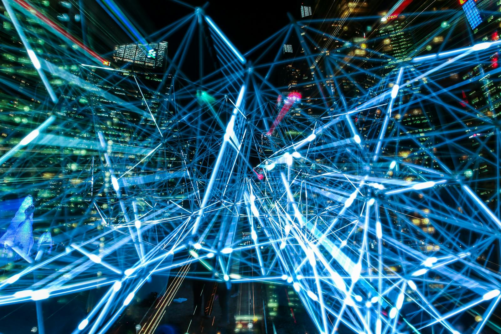 Artificial Intelligence Photo by Pixabay from Pexels: https://www.pexels.com/photo/blue-bright-lights-373543/