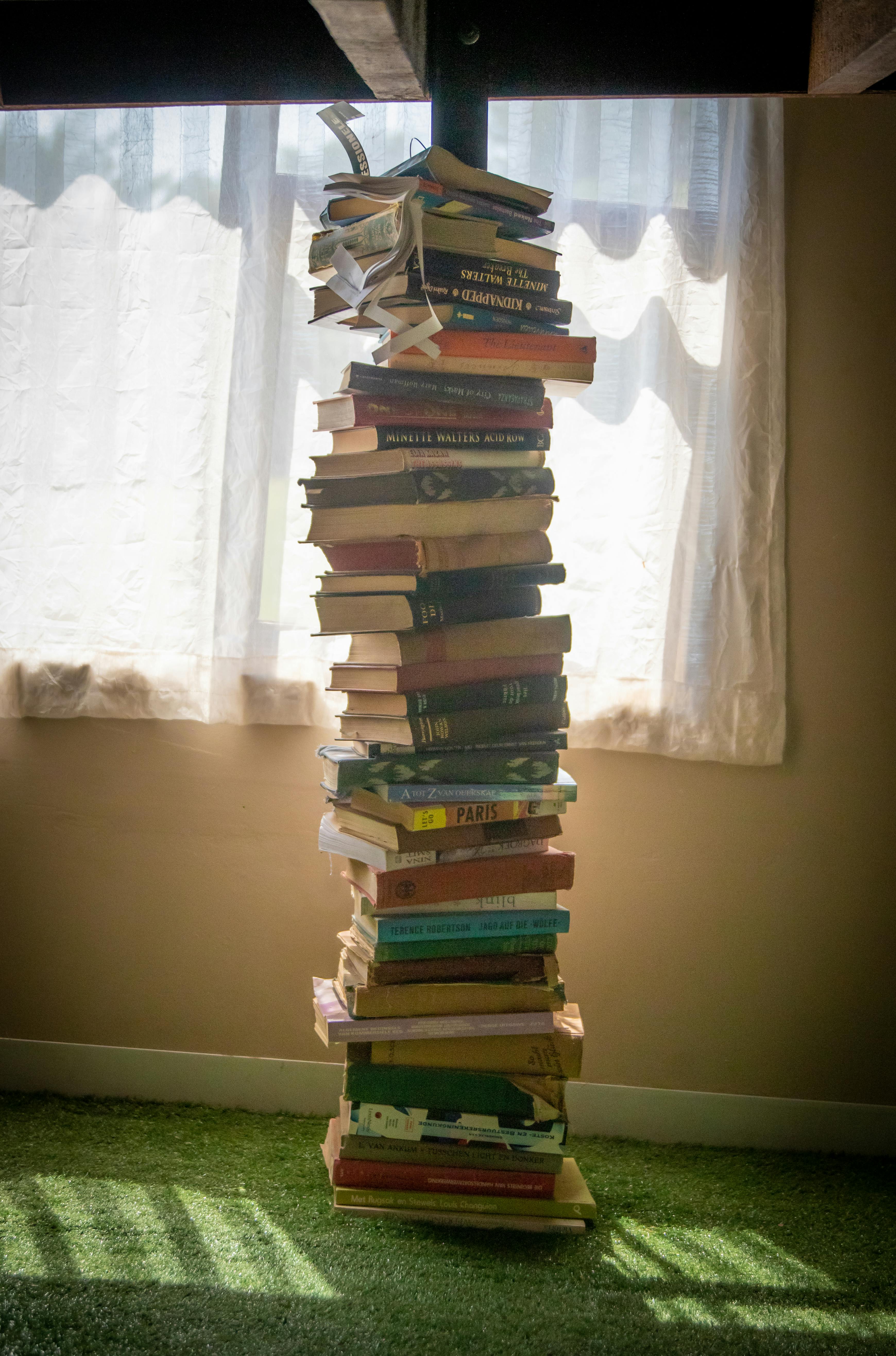 pile of books